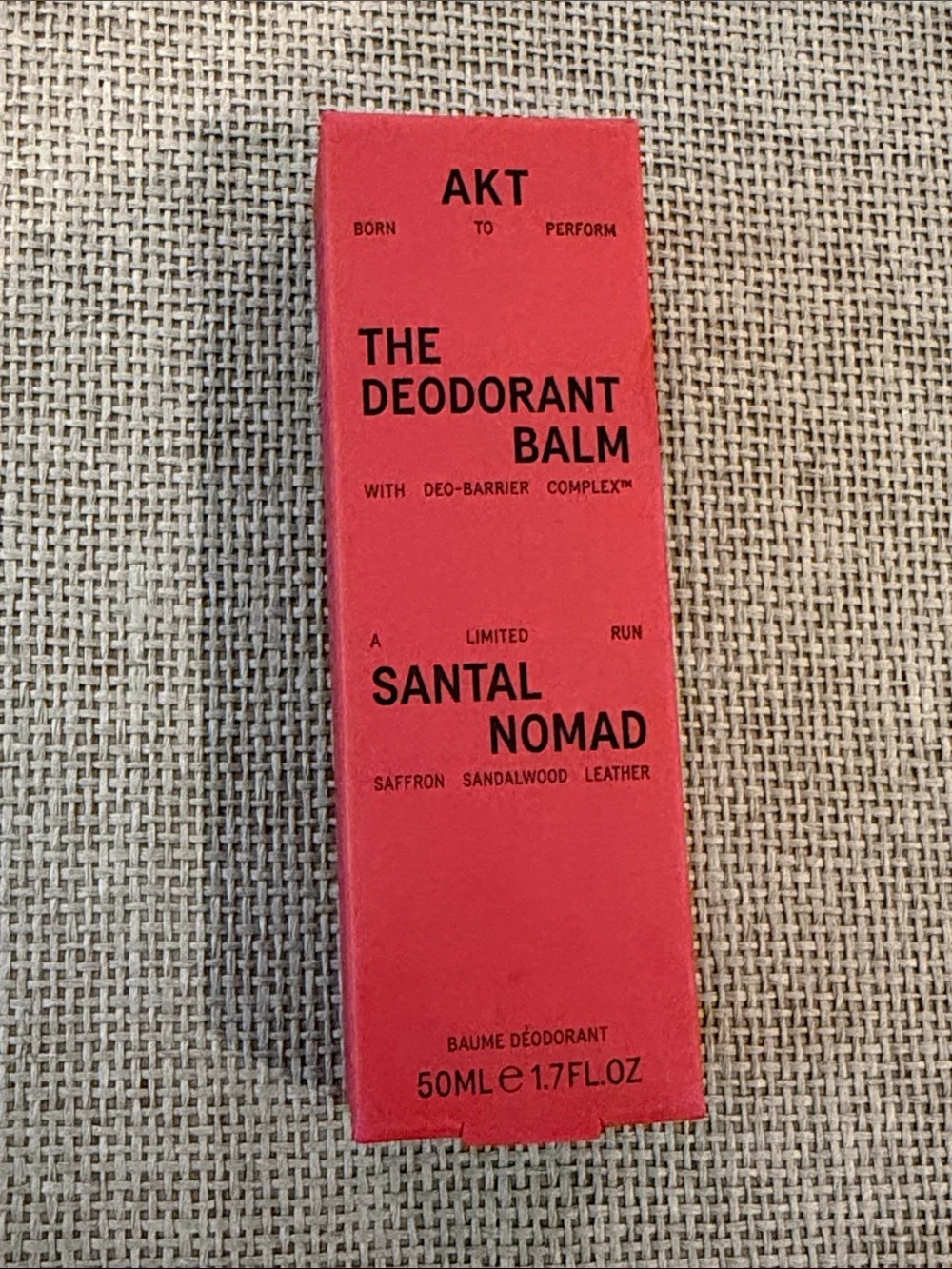 AKT Santal Nomad Deodorant Balm Saffron Sandalwood Leather 50ml brand new